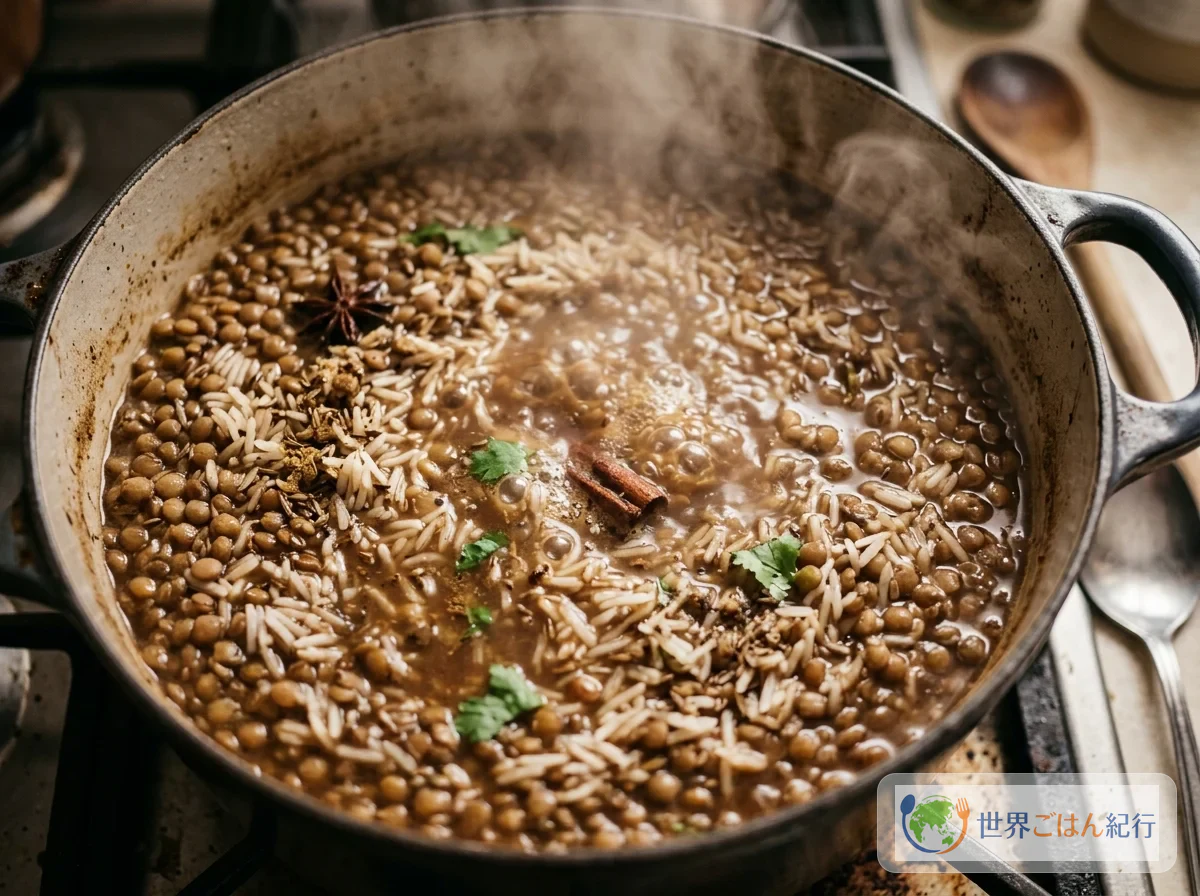 手順3: 炊き込みの準備と炊飯(25分)